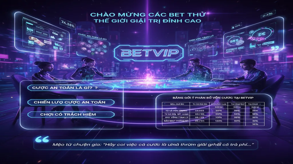 Lưu ý cược an toàn Betvip