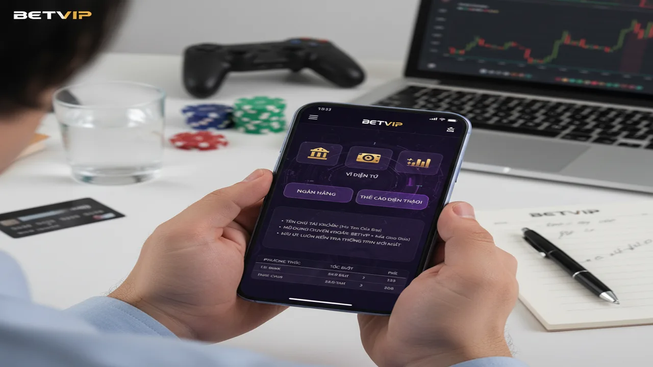 Điều kiện nạp tiền Betvip