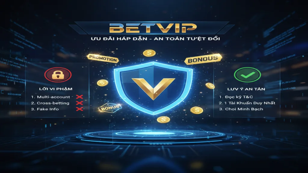 Tránh khóa nick KM Betvip